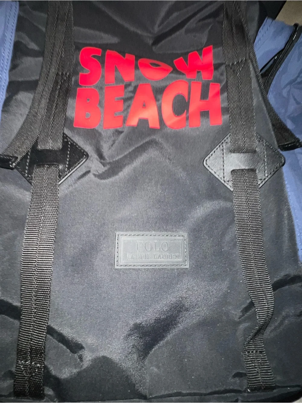 Polo by Ralph Lauren Black, Yellow & Navy 'Snow Beach' Backpack